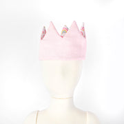 Pink & Rainbow Reversible Cotton Crown